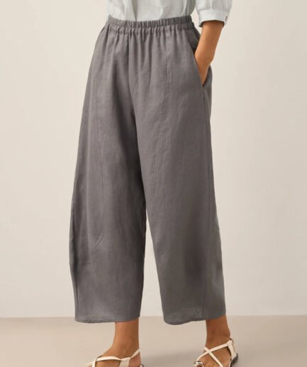 LWZLI™ 100% Linen Classic Ankle Pants ZOE
