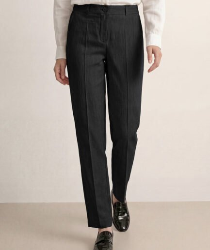 LWZLI™ Linen Tailored Straight Full Length Pants LANDON